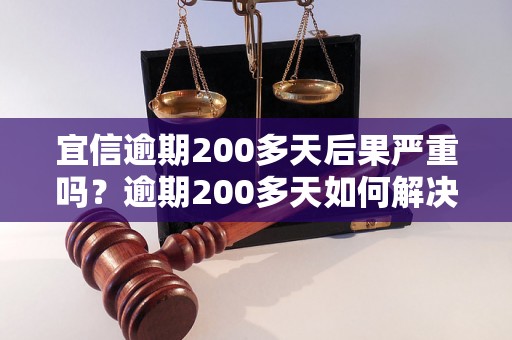 宜信逾期200多天后果严重吗？逾期200多天如何解决？