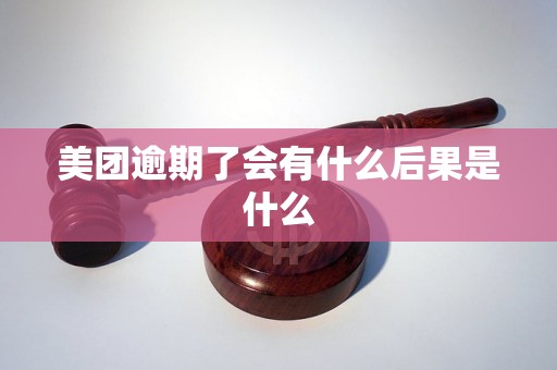 美团逾期了会有什么后果是什么