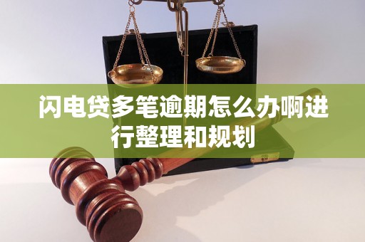 闪电贷多笔逾期怎么办啊进行整理和规划