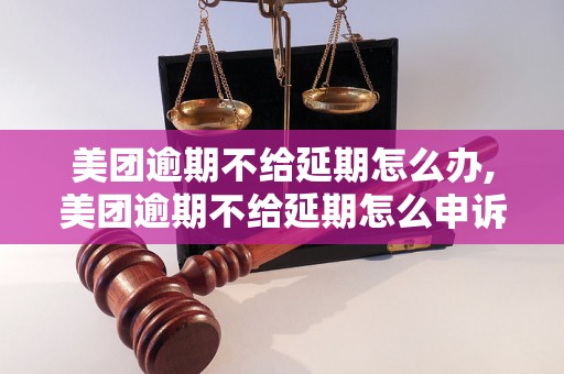 美团逾期不给延期怎么办,美团逾期不给延期怎么申诉