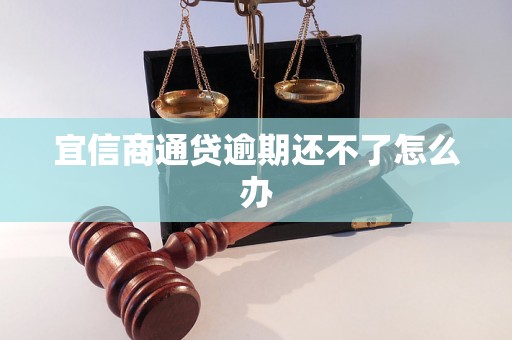 宜信商通贷逾期还不了怎么办