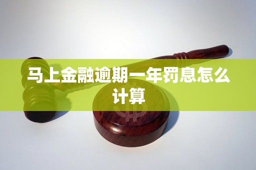 马上金融逾期一年罚息怎么计算