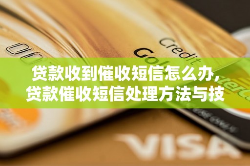 贷款收到催收短信怎么办,贷款催收短信处理方法与技巧