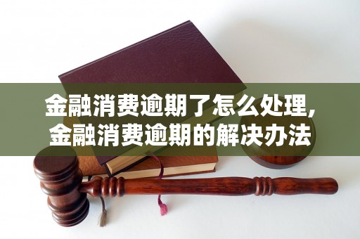 金融消费逾期了怎么处理,金融消费逾期的解决办法