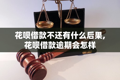 花呗借款不还有什么后果,花呗借款逾期会怎样