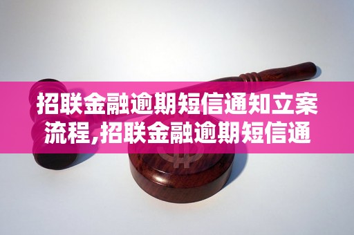 招联金融逾期短信通知立案流程,招联金融逾期短信通知立案详解