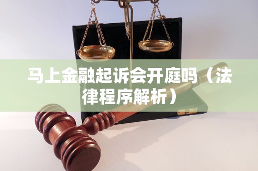 马上金融起诉会开庭吗（法律程序解析）