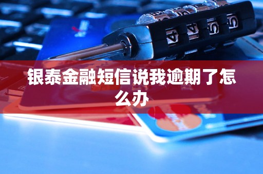 银泰金融短信说我逾期了怎么办