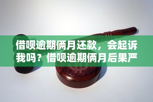 借呗逾期俩月还款，会起诉我吗？借呗逾期俩月后果严重吗？