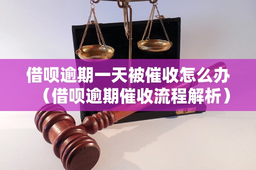 借呗逾期一天被催收怎么办（借呗逾期催收流程解析）