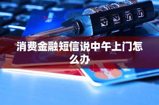 消费金融短信说中午上门怎么办