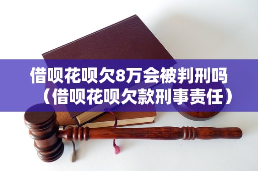 借呗花呗欠8万会被判刑吗（借呗花呗欠款刑事责任）