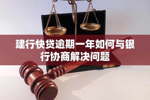 建行快贷逾期一年如何与银行协商解决问题