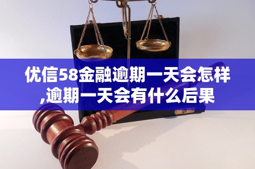 优信58金融逾期一天会怎样,逾期一天会有什么后果