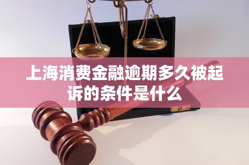 上海消费金融逾期多久被起诉的条件是什么