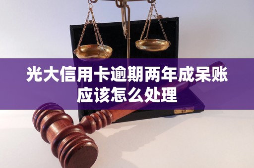 光大信用卡逾期两年成呆账应该怎么处理