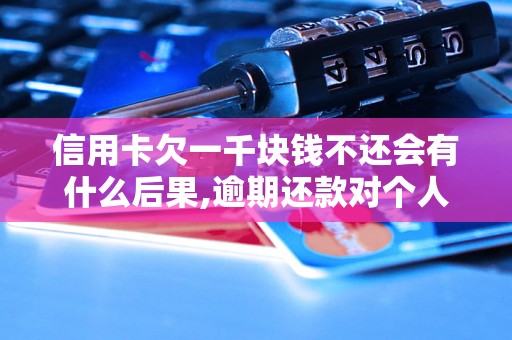 信用卡欠一千块钱不还会有什么后果,逾期还款对个人信用的影响