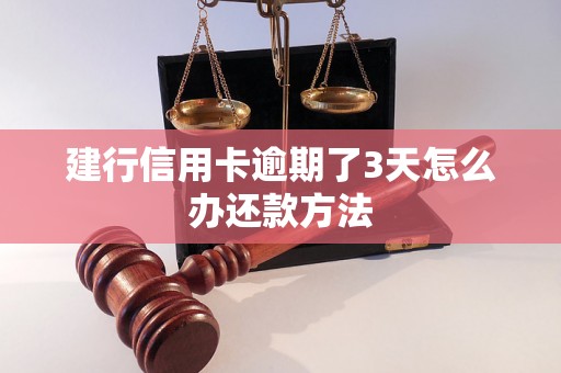 建行信用卡逾期了3天怎么办还款方法