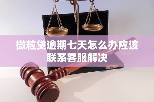 微粒贷逾期七天怎么办应该联系客服解决