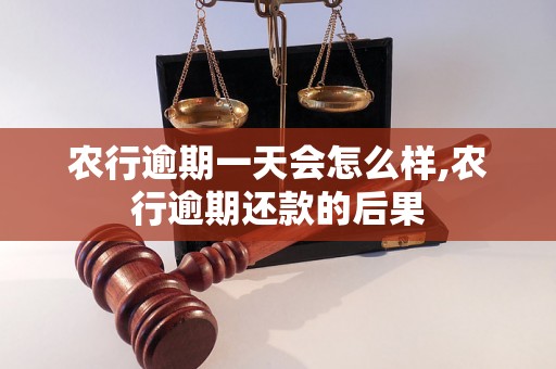 农行逾期一天会怎么样,农行逾期还款的后果