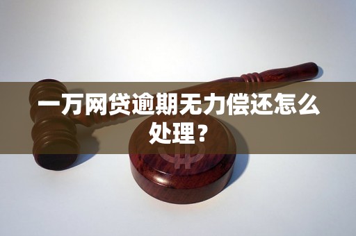 一万网贷逾期无力偿还怎么处理？