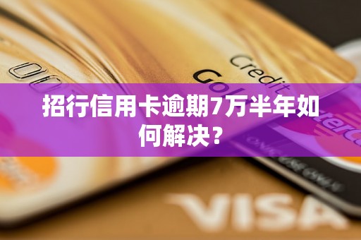 招行信用卡逾期7万半年如何解决？