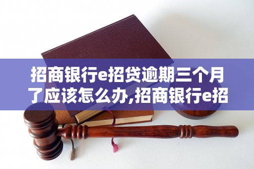 招商银行e招贷逾期三个月了应该怎么办,招商银行e招贷逾期三个月影响大吗