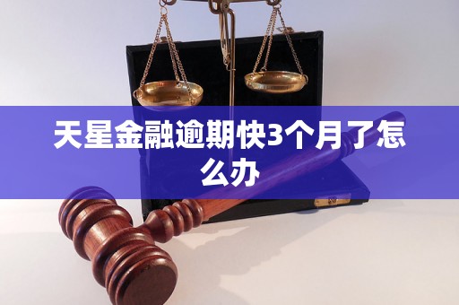 天星金融逾期快3个月了怎么办