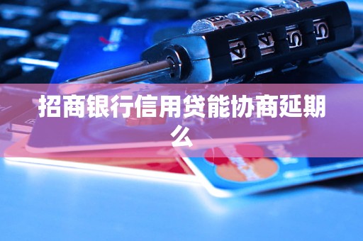 招商银行信用贷能协商延期么