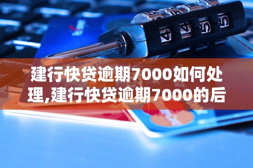 建行快贷逾期7000如何处理,建行快贷逾期7000的后果及解决办法