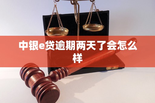 中银e贷逾期两天了会怎么样