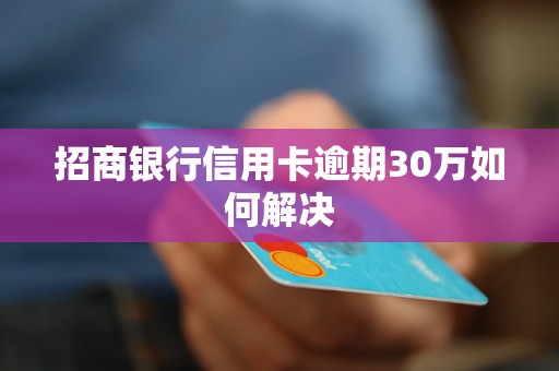 招商银行信用卡逾期30万如何解决