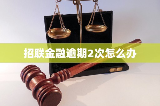 招联金融逾期2次怎么办