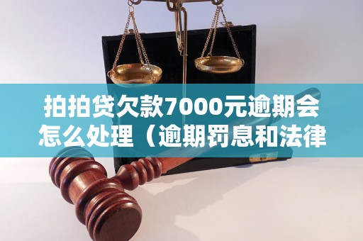 拍拍贷欠款7000元逾期会怎么处理（逾期罚息和法律后果）