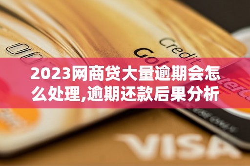 2023网商贷大量逾期会怎么处理,逾期还款后果分析