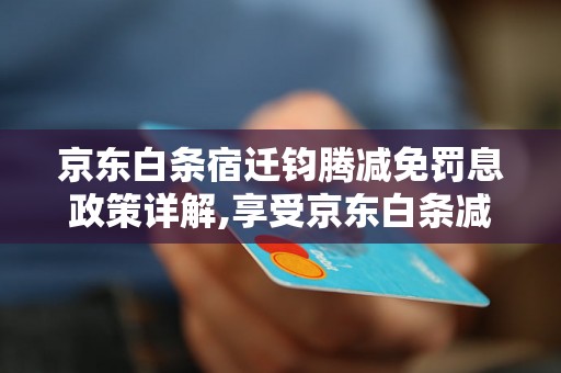 京东白条宿迁钧腾减免罚息政策详解,享受京东白条减免罚息的方法