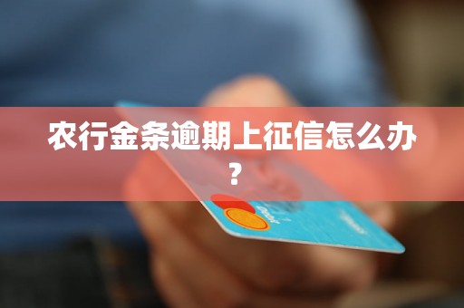 农行金条逾期上征信怎么办？