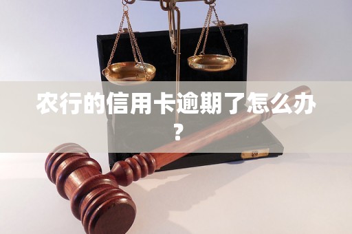 农行的信用卡逾期了怎么办？