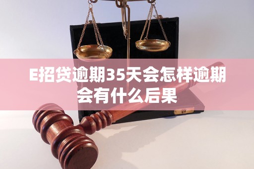 E招贷逾期35天会怎样逾期会有什么后果