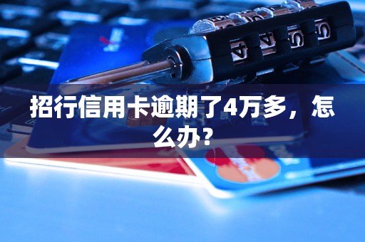 招行信用卡逾期了4万多，怎么办？