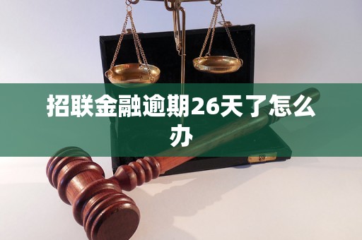 招联金融逾期26天了怎么办