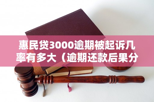 惠民贷3000逾期被起诉几率有多大（逾期还款后果分析）