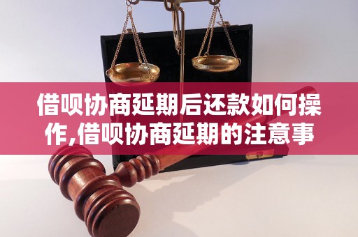 借呗协商延期后还款如何操作,借呗协商延期的注意事项