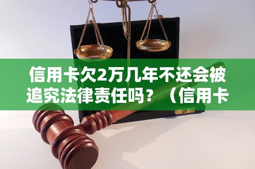 信用卡欠2万几年不还会被追究法律责任吗？（信用卡欠款处理方式详解）