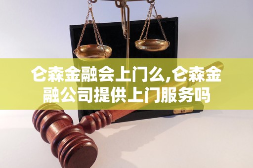 仑森金融会上门么,仑森金融公司提供上门服务吗