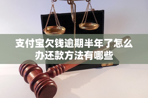 支付宝欠钱逾期半年了怎么办还款方法有哪些