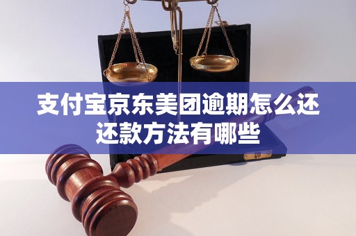 支付宝京东美团逾期怎么还还款方法有哪些