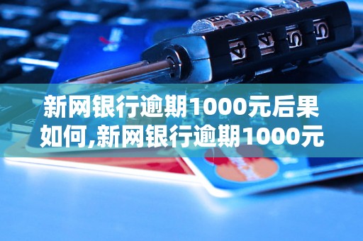 新网银行逾期1000元后果如何,新网银行逾期1000元影响大吗