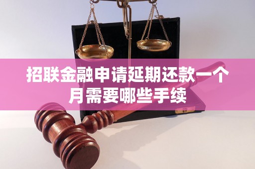 招联金融申请延期还款一个月需要哪些手续