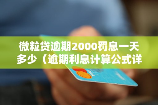 微粒贷逾期2000罚息一天多少（逾期利息计算公式详解）